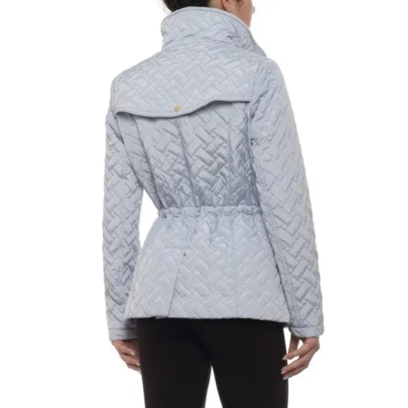 COLE HAAN Signature Quilted Sky Blue Women's Jacket Small Petite. Like new! - Picture 8 of 8